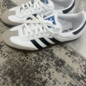 Adidas Women's Samba White and Black Sneakers